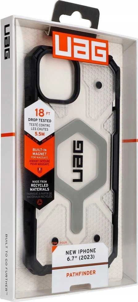 UAG Urban Armor Gear dėklas MONARCH, skirtas IPHONE 15 Plus, juodas, kevlarinis