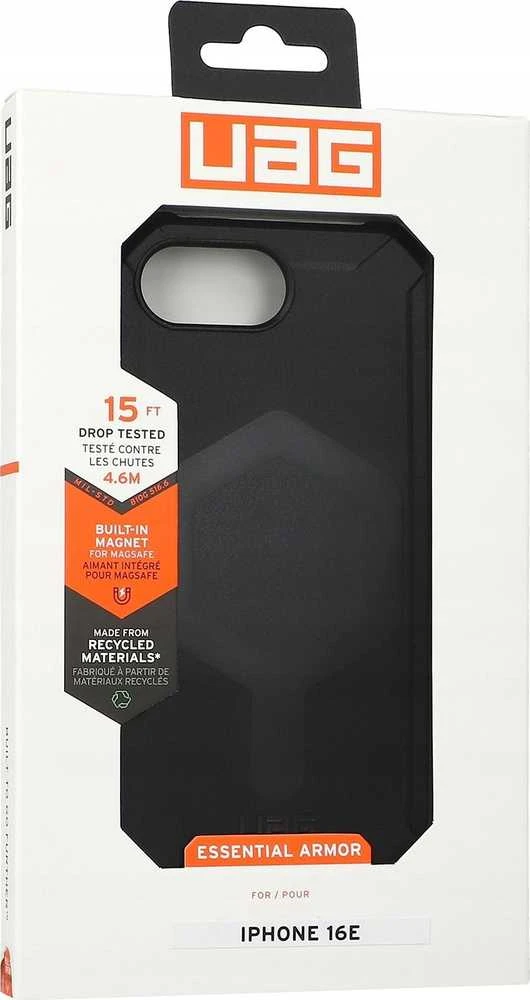 Urban Armor Gear UAG Essential Armor Magsafe dėklas, skirtas iPhone 16e - juodas