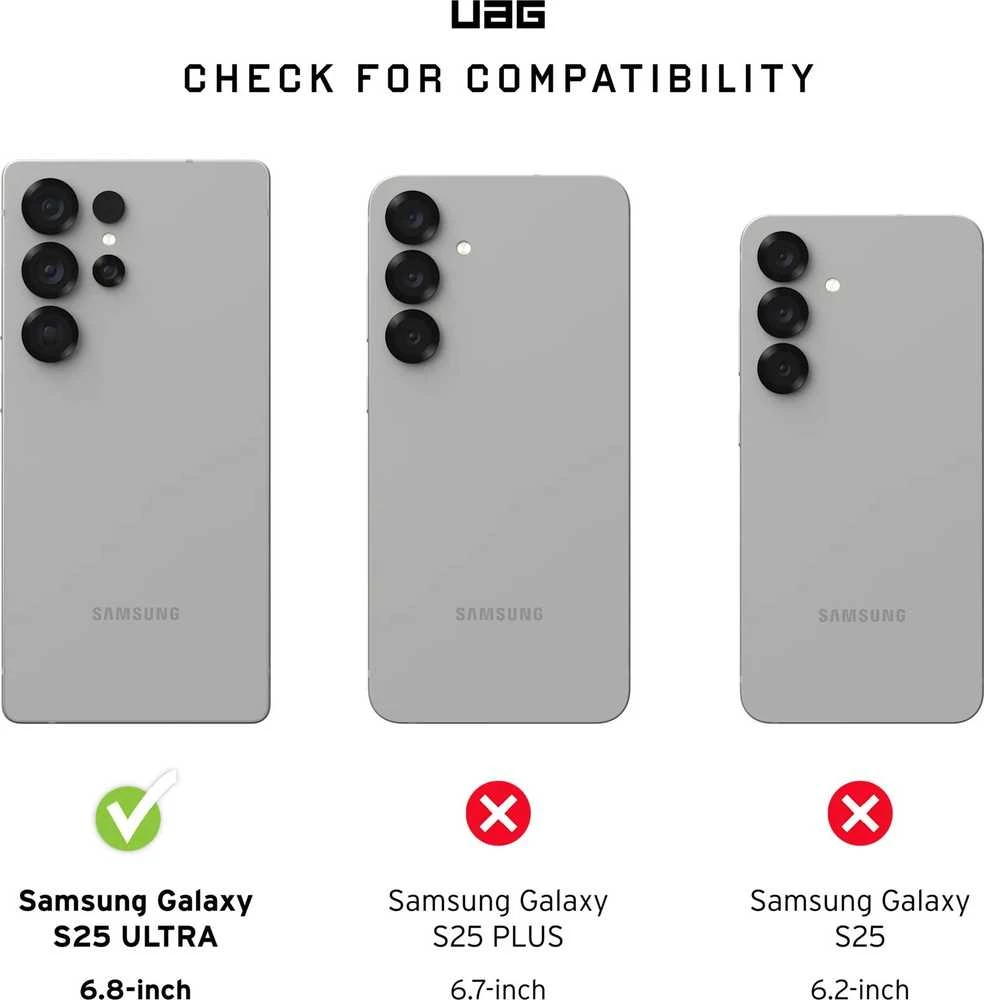 Dėklas Urban Armor Gear UAG Plasma XTE su magnetu, pelenų/titano spalvos - Samsung Galaxy S25 Ultra