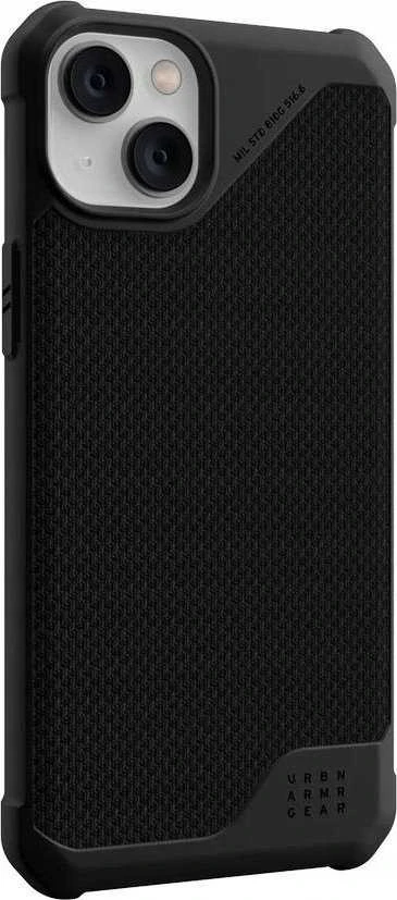 UAG Urban Armor Gear dėklas METROPOLIS LT suderinamas su MagSafe, skirtas IPHONE 14 Plus kevlar juodas