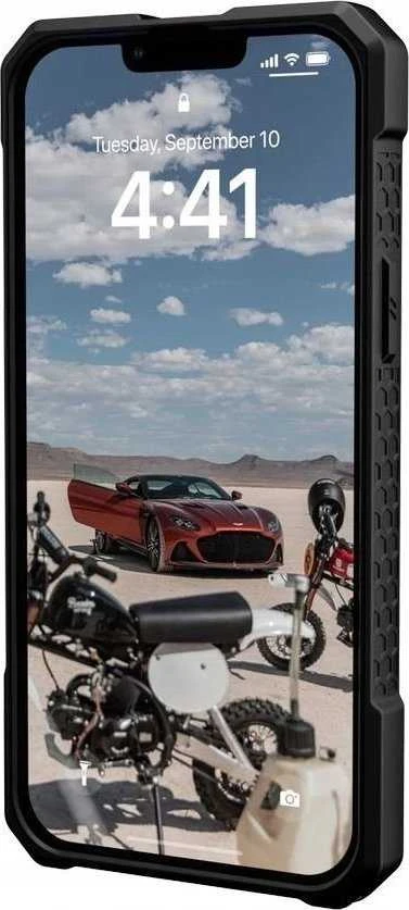 UAG Urban Armor Gear dėklas MONARCH, suderinamas su „MagSafe“, skirtas IPHONE 14 Plus, anglies pluošto