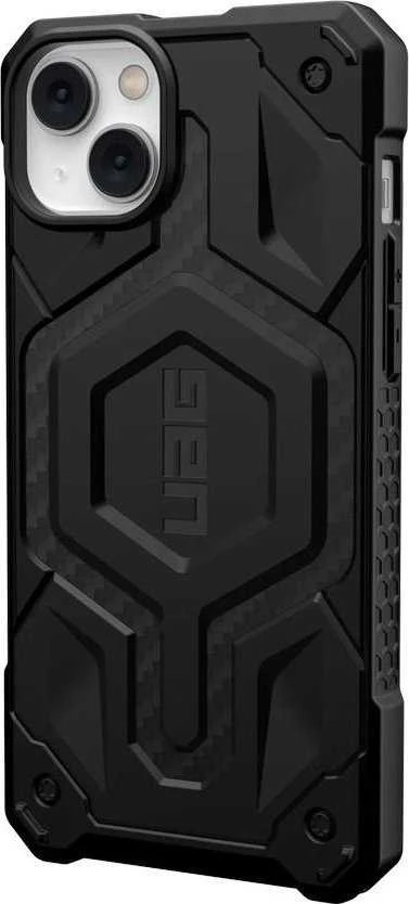 UAG Urban Armor Gear dėklas MONARCH, suderinamas su „MagSafe“, skirtas IPHONE 14 Plus, anglies pluošto