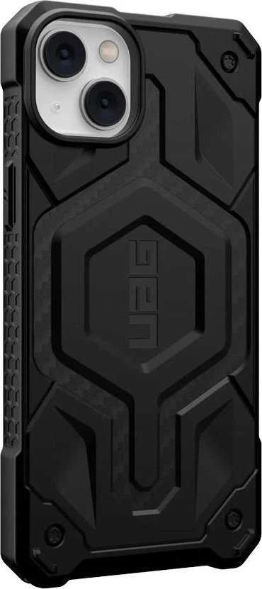 UAG Urban Armor Gear dėklas MONARCH, suderinamas su „MagSafe“, skirtas IPHONE 14 Plus, anglies pluošto