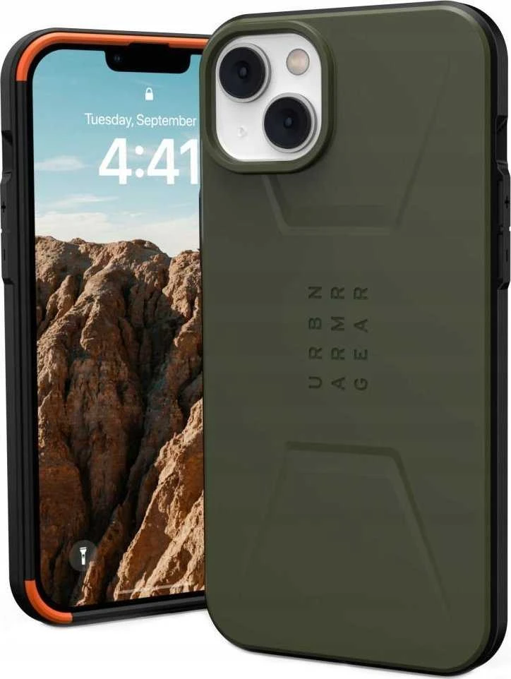 UAG Urban Armor Gear dėklas CIVILIAN suderinamas su MagSafe, skirtas IPHONE 14 Plus žalias