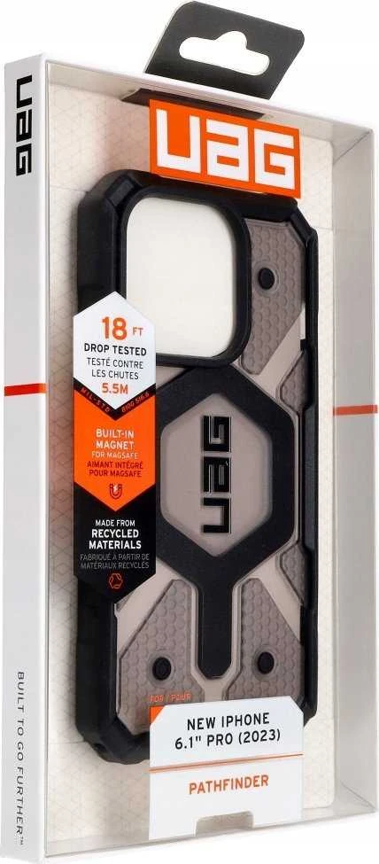 Urban Armor Gear UAG Monarch Pro su MagSafe iPhone 15 Pro - dark dėklas telefonui mėlynos spalvos