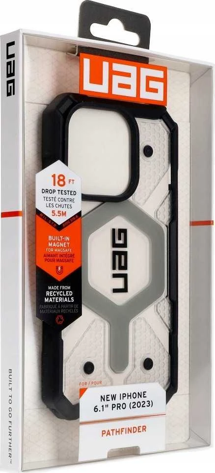 Urban Armor Gear UAG Pathfinder MagSafe Apple iPhone 15 Pro - dėklas telefonui skaidrus