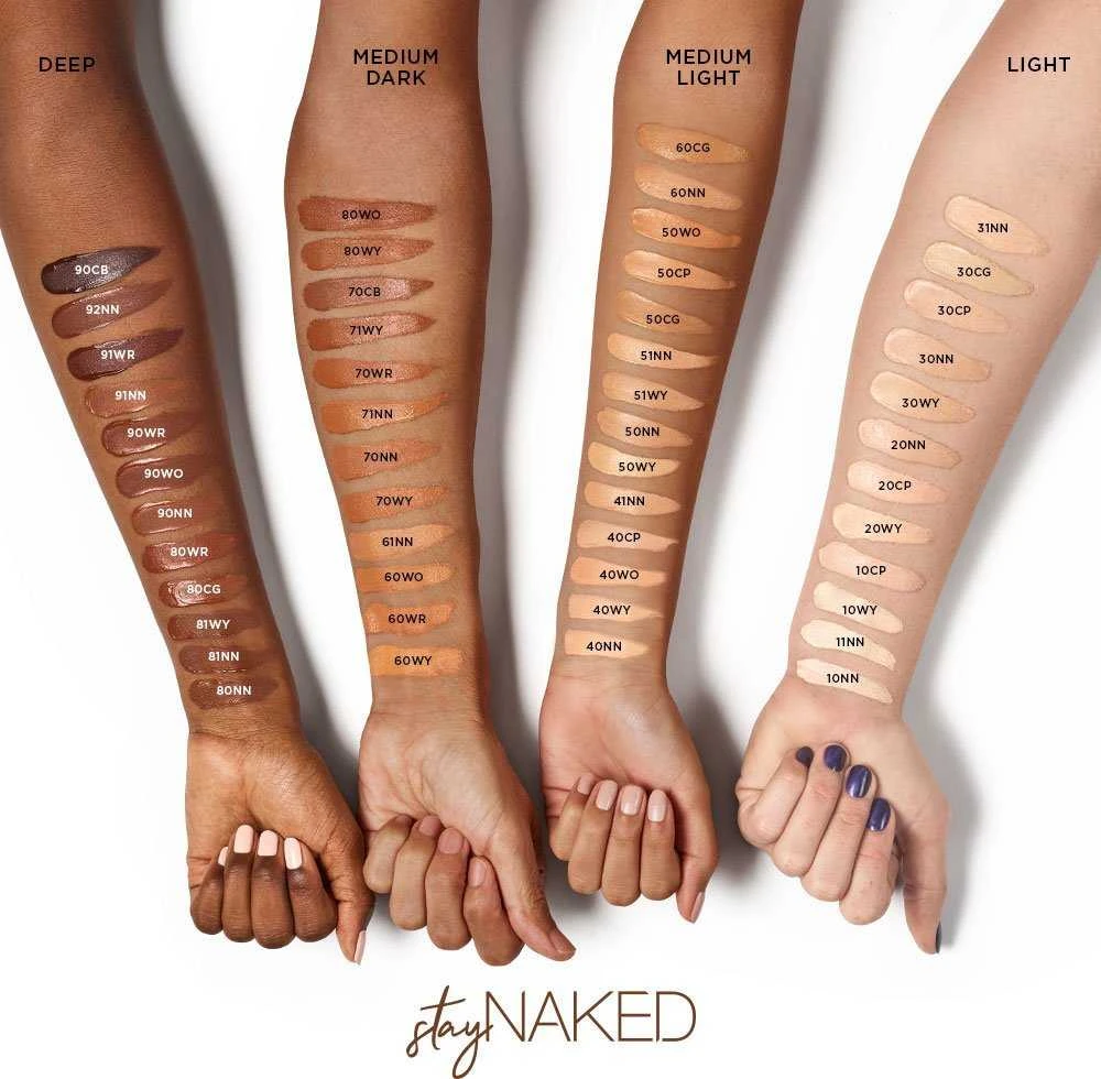 Urban Decay Stay Naked Weightless Kreminis Foundation 80WR Warm Raudona, 30 ml