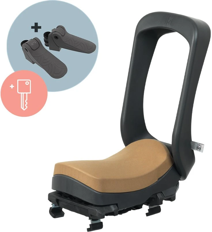 URBAN IKI Junior bagažinės Juodas/BROWN SET raktų užraktas