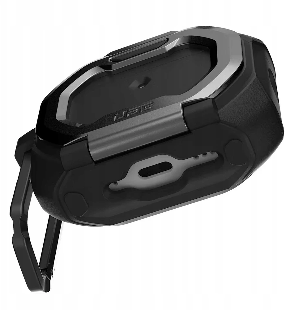 Urban UAG Monarch - obudowa ochronna do AirPods Pro 3 (juodas/sidabrinis)