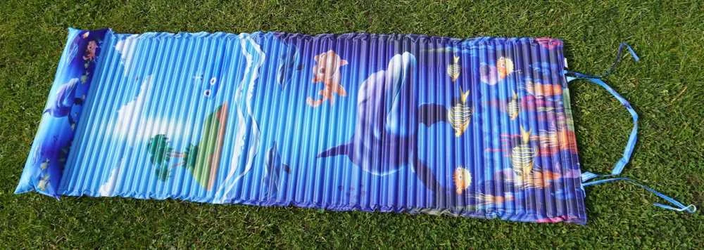 Urban Outdoor Paplūdimio gultas su porolonu ir galvos atrama su atspaudu KUBISPORT 184 x 55 x 1,5 cm