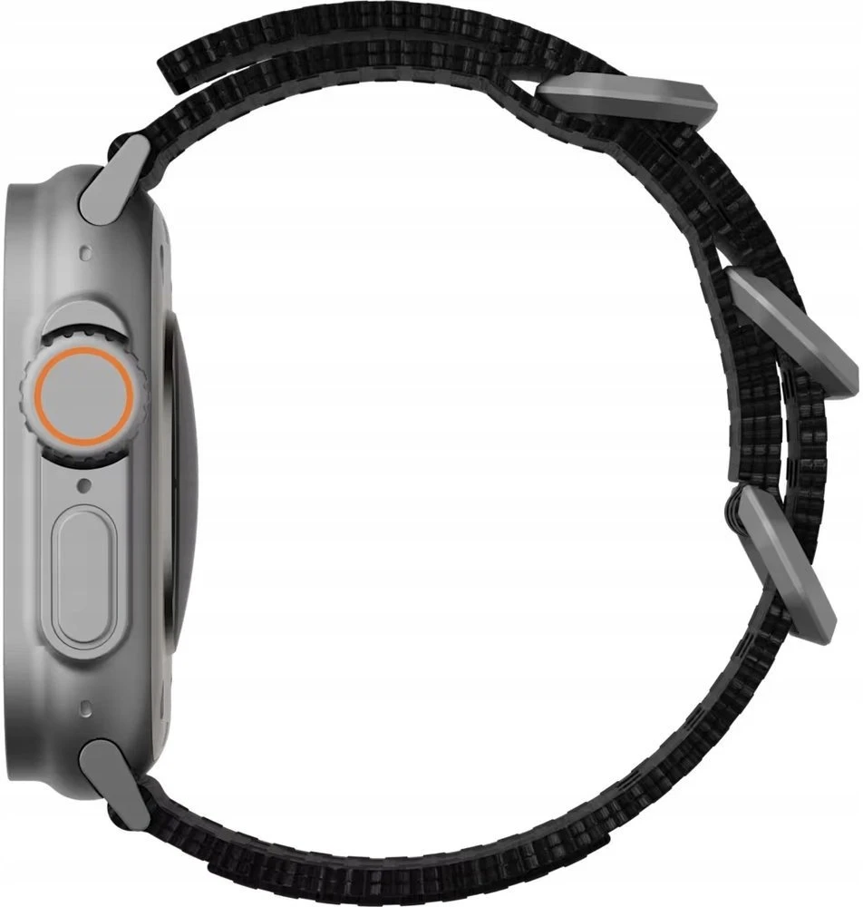 Urban UAG Metropolis – universalus nailoninis dirželis Apple Watch 44mm–49mm (Apple Watch 4–11, SE 1–3, Ultra 1–3) (juodas) (194159114040)