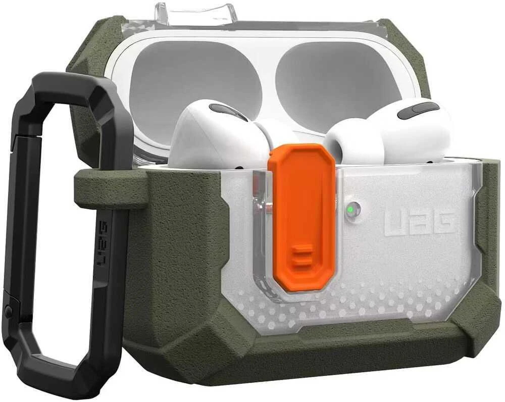 UAG apsauginis dėklas AirPods ausinėms su karabinu