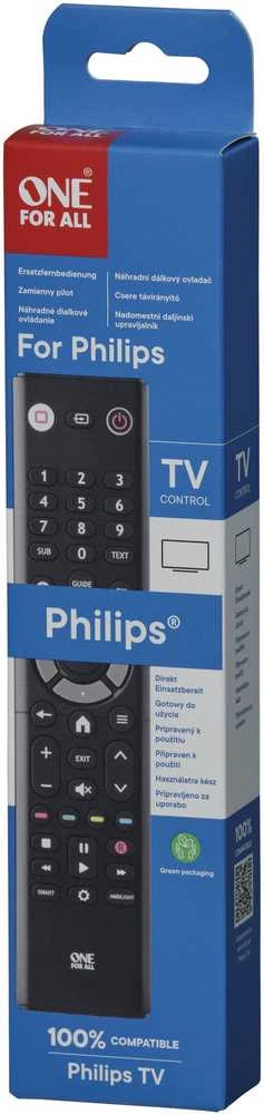 Pilotas RTV One For All Pilot URC1313 One For All – skirtas PHILIPS televizorių valdymui
