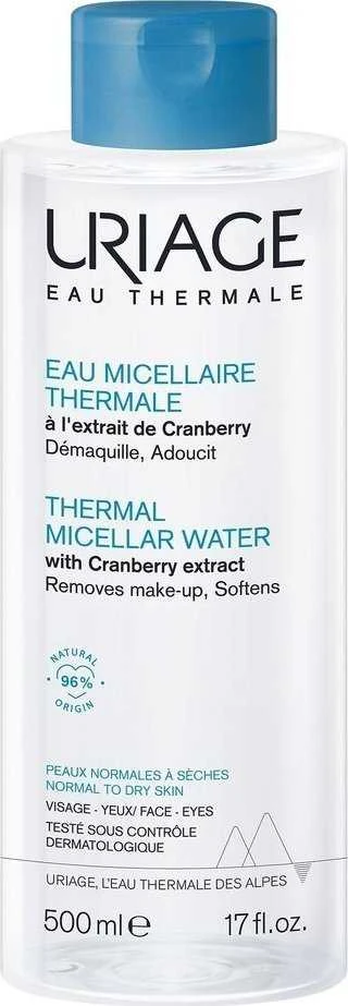Uriage Eau Thermale Micellar Vanduo micelinis vanduo sausai ir normaliai odai, 500 ml