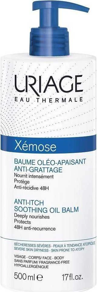 Uriage Xémose Anti-Itch Soothing Oil Balm Raminamasis balzamas labai sausai odai, 500 ml