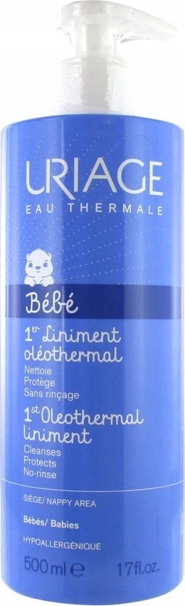 Uriage "Bébé Baby" sauskelnių srities valomoji priemonė (1st Oleothermal Liniment) 500 ml