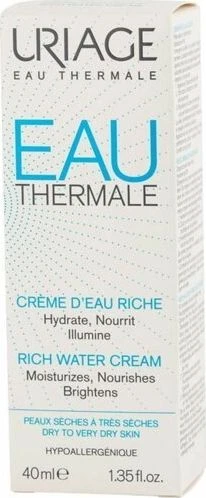 "Uriage Eau Thermale Rich Vanduo Kreminis" Drėkinantis kremas 40ml