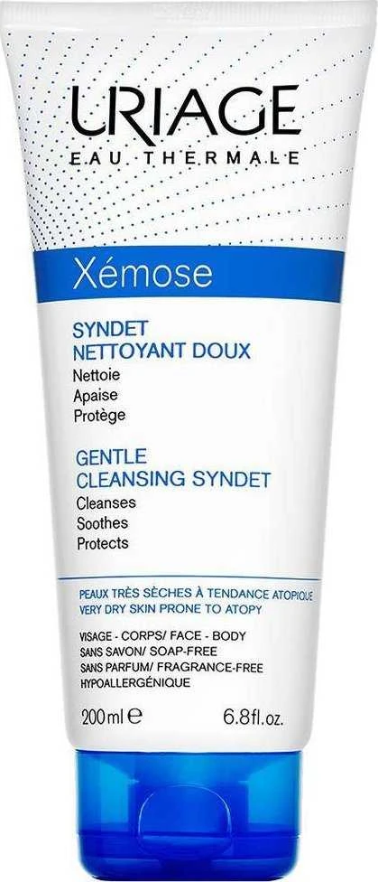 Uriage Xémose Gentle Cleansing Syndet Dušo želė valomasis kremas-gelis, 200 ml