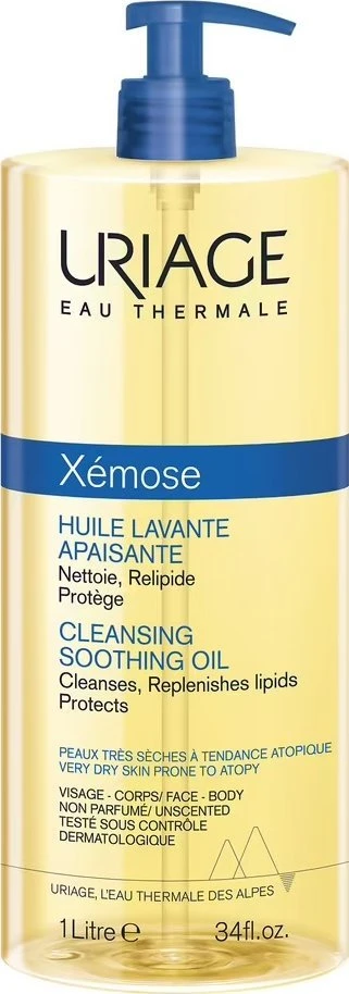 Uriage Xémose Cleansing Soothing Oil valomasis raminamasis aliejus, 1000 ml