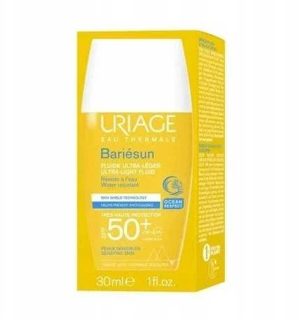 Uriage Bariesun Ultra-Light Fluid SPF 50+ apsauginis fluidas veidui, 30 ml