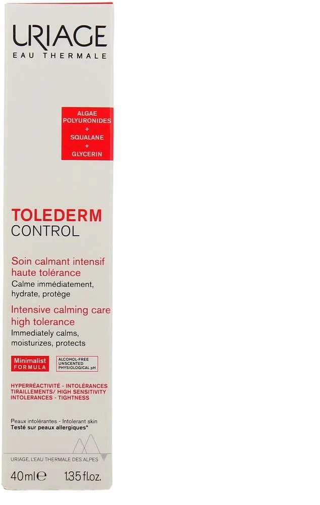 Uriage Tolederm Control Soothing Care raminantis veido kremas jautriai odai, 40 ml