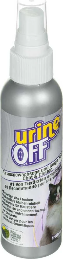 Urine OFF Cat 118ml purškiama priemonė kačių šlapimo kvapui ir dėmėms naikinti