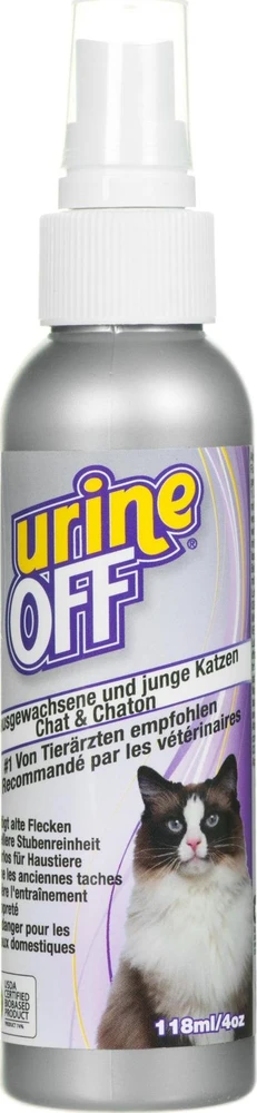 Urine OFF Cat 118ml purškiama priemonė kačių šlapimo kvapui ir dėmėms naikinti