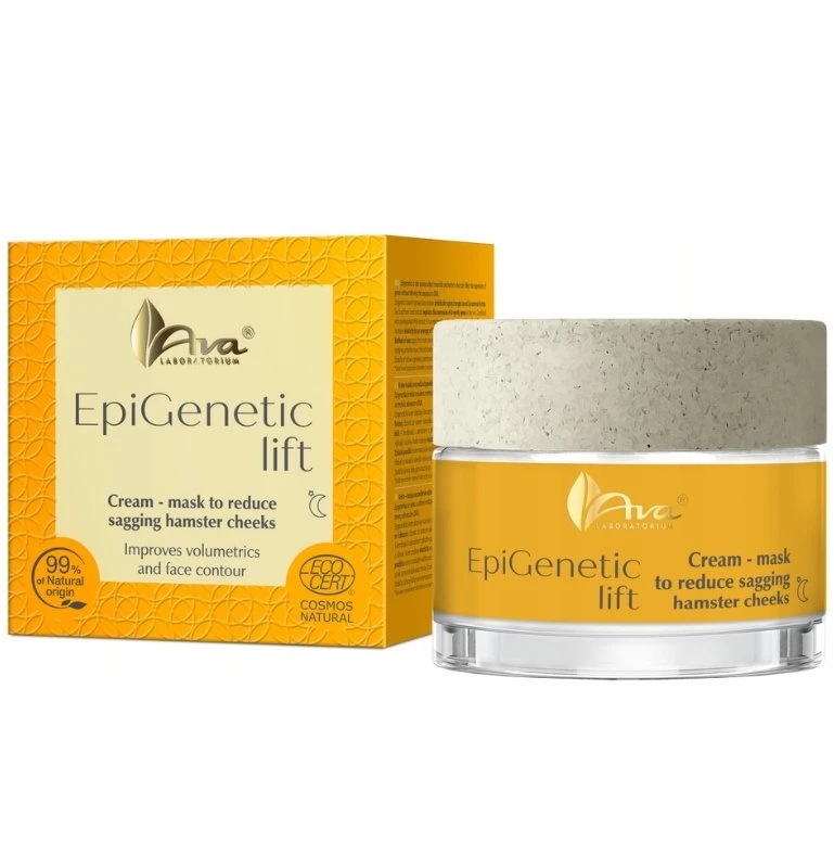 Uroda Ava Laboratorium „EpiGenetic Lift“ naktinis kremas-kaukė skruostų suglebimui mažinti, 50 ml