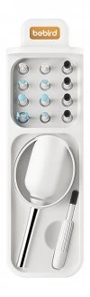 Sveikata ir asmeninė priežiūra - Bebird EarSight Plus R37R ausų valymo prietaisas su HD kamera, belaidis, baltas