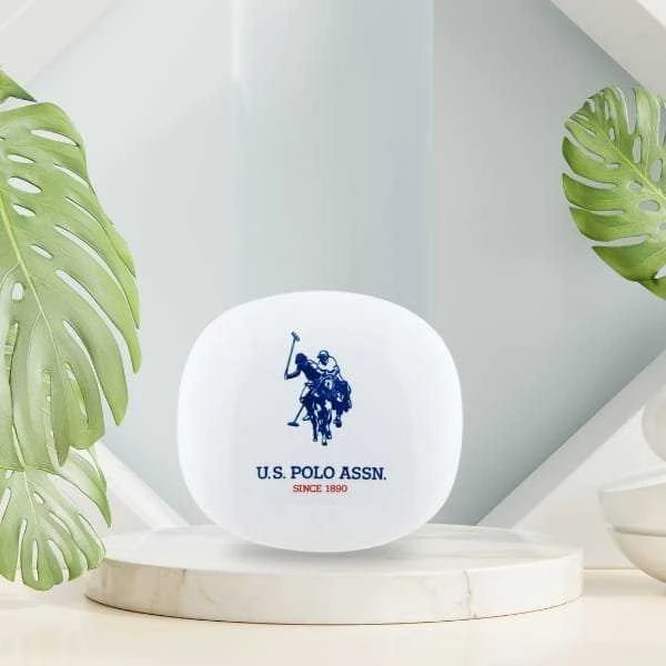 Us Polo Assn Ausinės TWS US Polo DH Logo Docking Station baltos spalvos