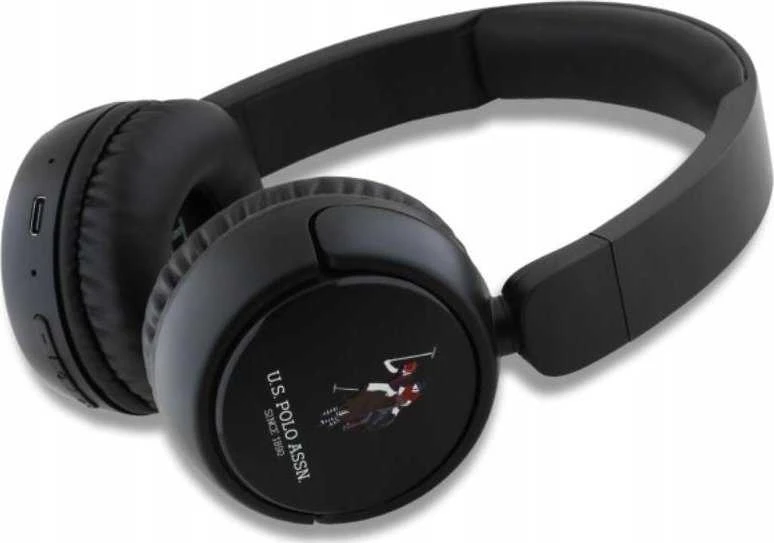 Us Polo Assn US Polo Ausinės Bluetooth USHPV6PUNK juodos spalvos DH Color Logo