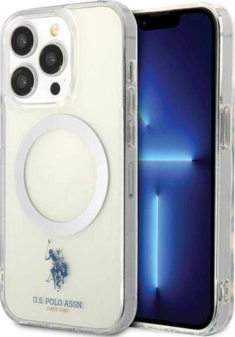 Us Polo Assn US Polo USHMP15LUCIT Apple iPhone 15 Pro 6.1" dėklas telefonui skaidrus MagSafe Collection
