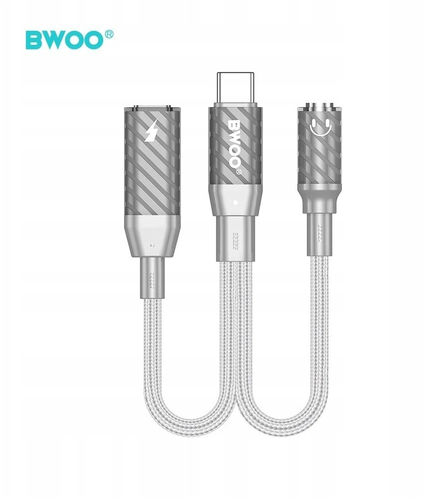 BWOO 2 viename adapteris Type C į Type C / 3.5 mm jungtį BZ67