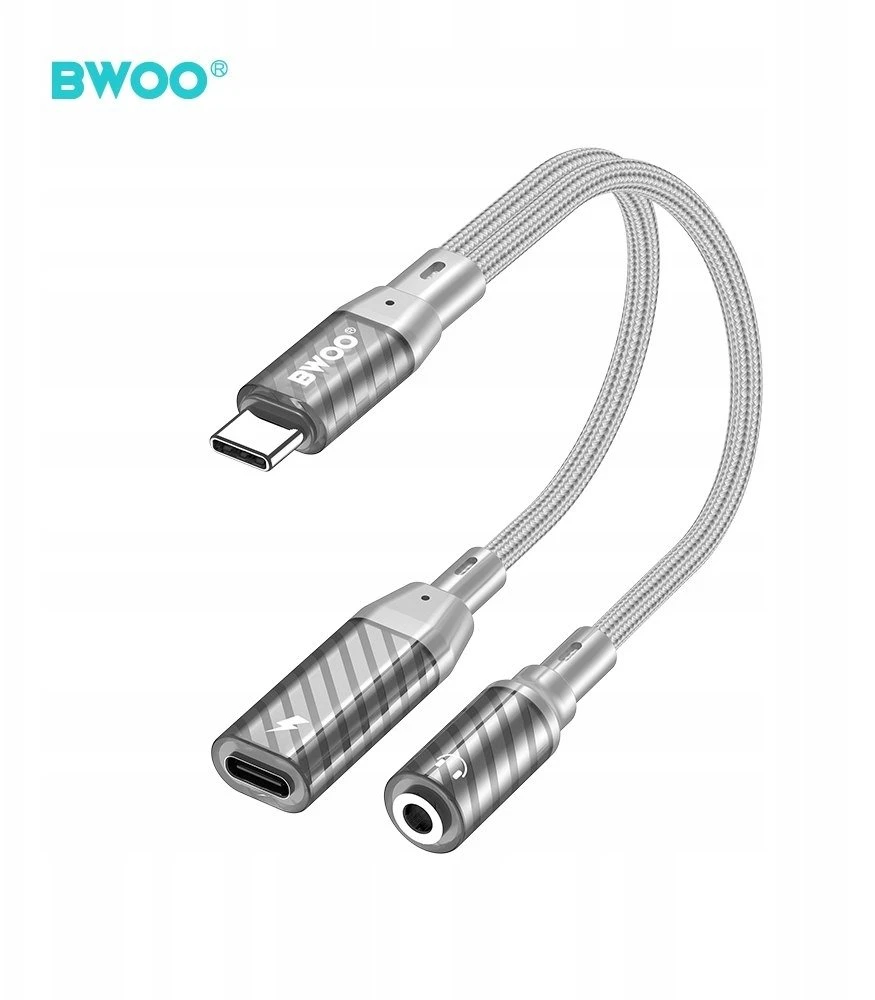 BWOO 2 viename adapteris Type C į Type C / 3.5 mm jungtį BZ67
