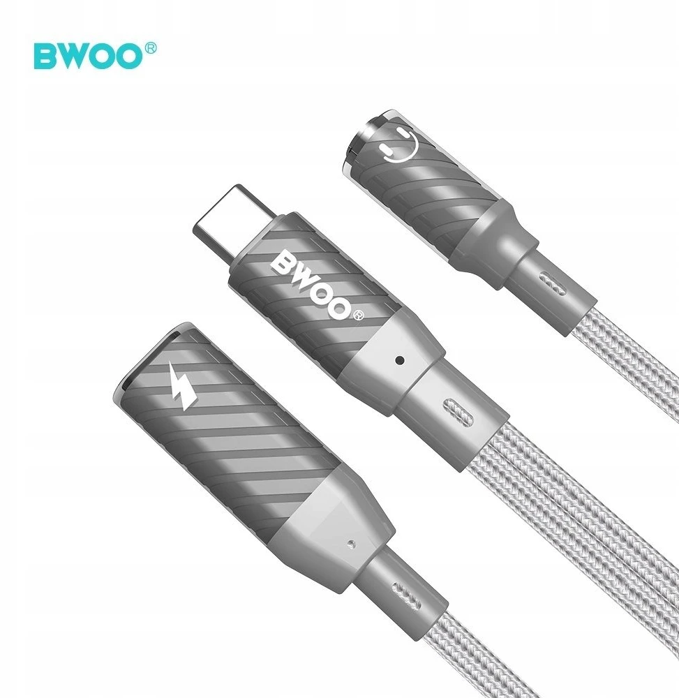 BWOO 2 viename adapteris Type C į Type C / 3.5 mm jungtį BZ67