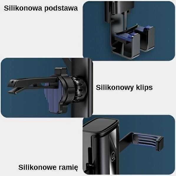 USAMS Gravity Holder for Ventilation Grille juodos spalvos ZJ058ZJ01 (US-ZJ058)