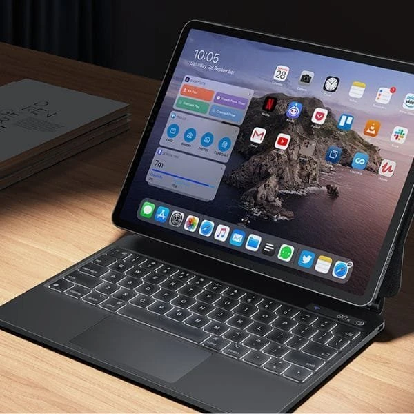 USAMS Protective Dėklas su klaviatūra Apple iPadPro 12.9″ juodos spalvos Miaoke Series IPP12MG01 (US-BH876)