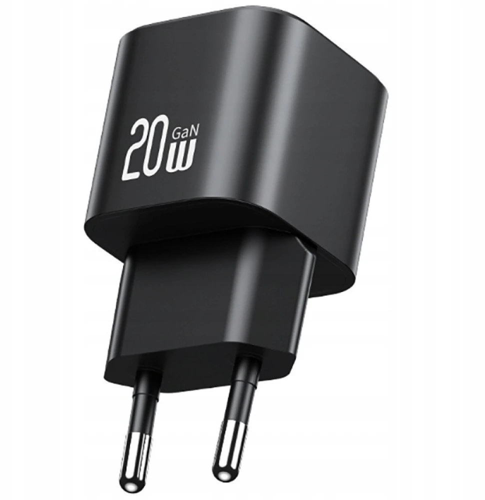 Laidinis įkroviklis USAMS JO Series CC260 20W USB-C + 1m USB-C/USB-C Cable baltos spalvos