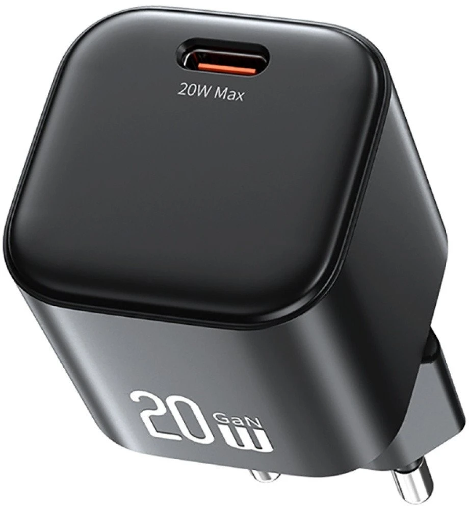 Laidinis įkroviklis USAMS JO Series CC260 20W USB-C + 1m USB-C/USB-C Cable baltos spalvos