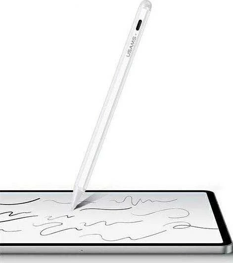USAMS Active Touch Screen rašiklis, skirtas iPad baltos spalvos ZB223DRB01 (US-ZB223)