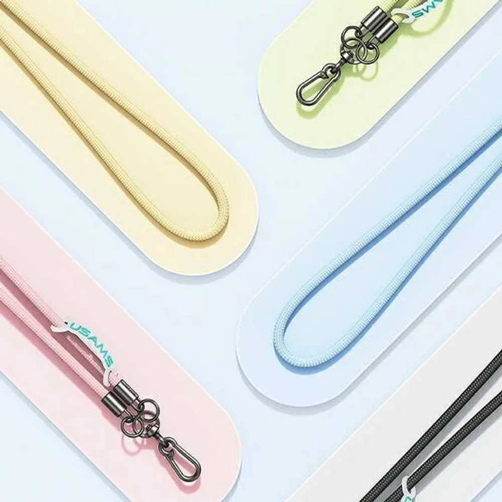 USAMS Universal phone lanyard 1.2m juodos spalvos ZB282GS01 (US-ZB282)