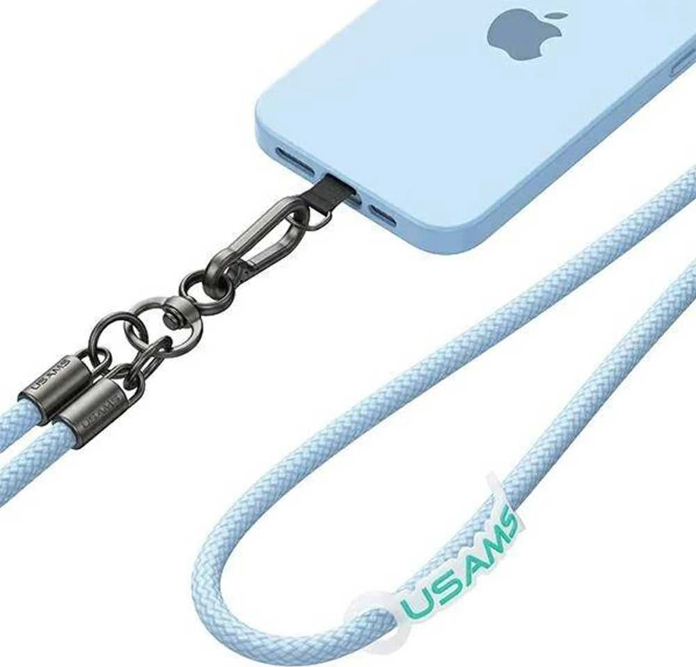 USAMS Universal phone lanyard 1.2m juodos spalvos ZB282GS01 (US-ZB282)