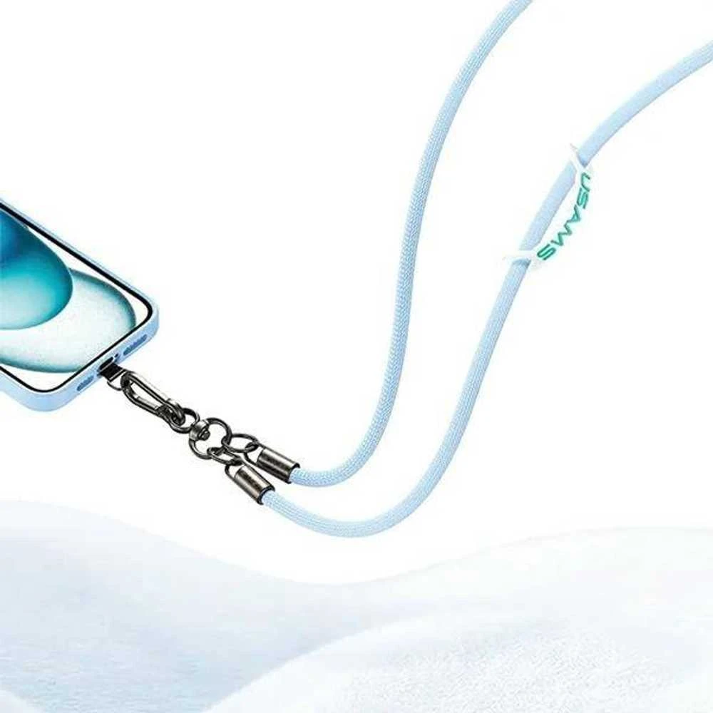 USAMS Universal phone lanyard 1.2m juodos spalvos ZB282GS01 (US-ZB282)