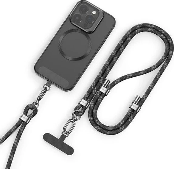 USAMS Universal phone lanyard 1.6mbaltos spalvos ZB316GS02 (US-ZB316)