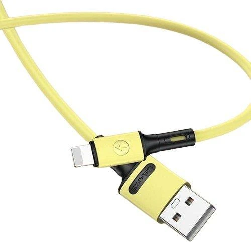 USAMS U52 Lightning 2A greito įkrovimo kabelis 1m geltonas SJ434USB03 (US-SJ434)