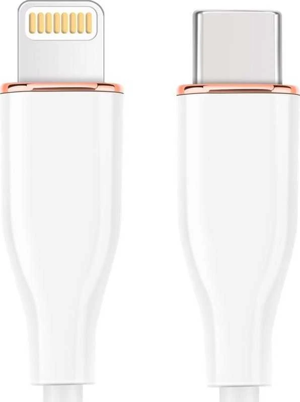 KABELIO ŽAIBAS Į USB-C 1.5M/CC-USB2S-CM8PM-1.5M-W GEMBIRD