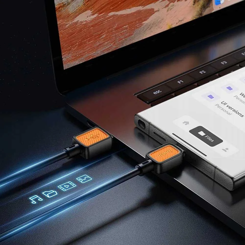 Cable USB A to USB C Hoco 3A 1 m X108 juodas