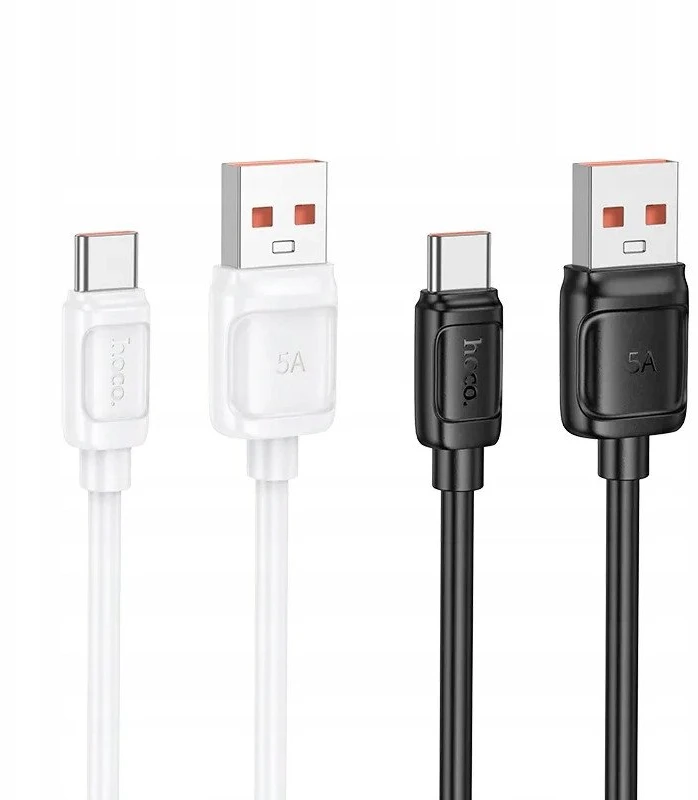 Cable USB A to USB C Hoco PD 5A 100W 1 m X115 juodas