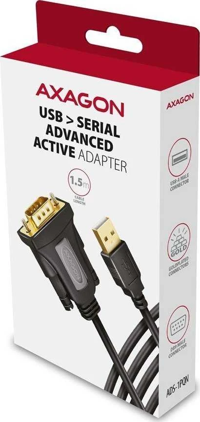 Axagon ADS-1PQN USB > SERIAL ADVANCED ACTIVE ADAPTER