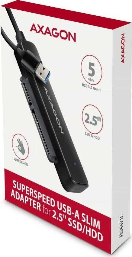 AXAGON USB-A 5Gbps SLIM adapteris, skirtas 2,5" SSD / HDD | ADSA-FP2A